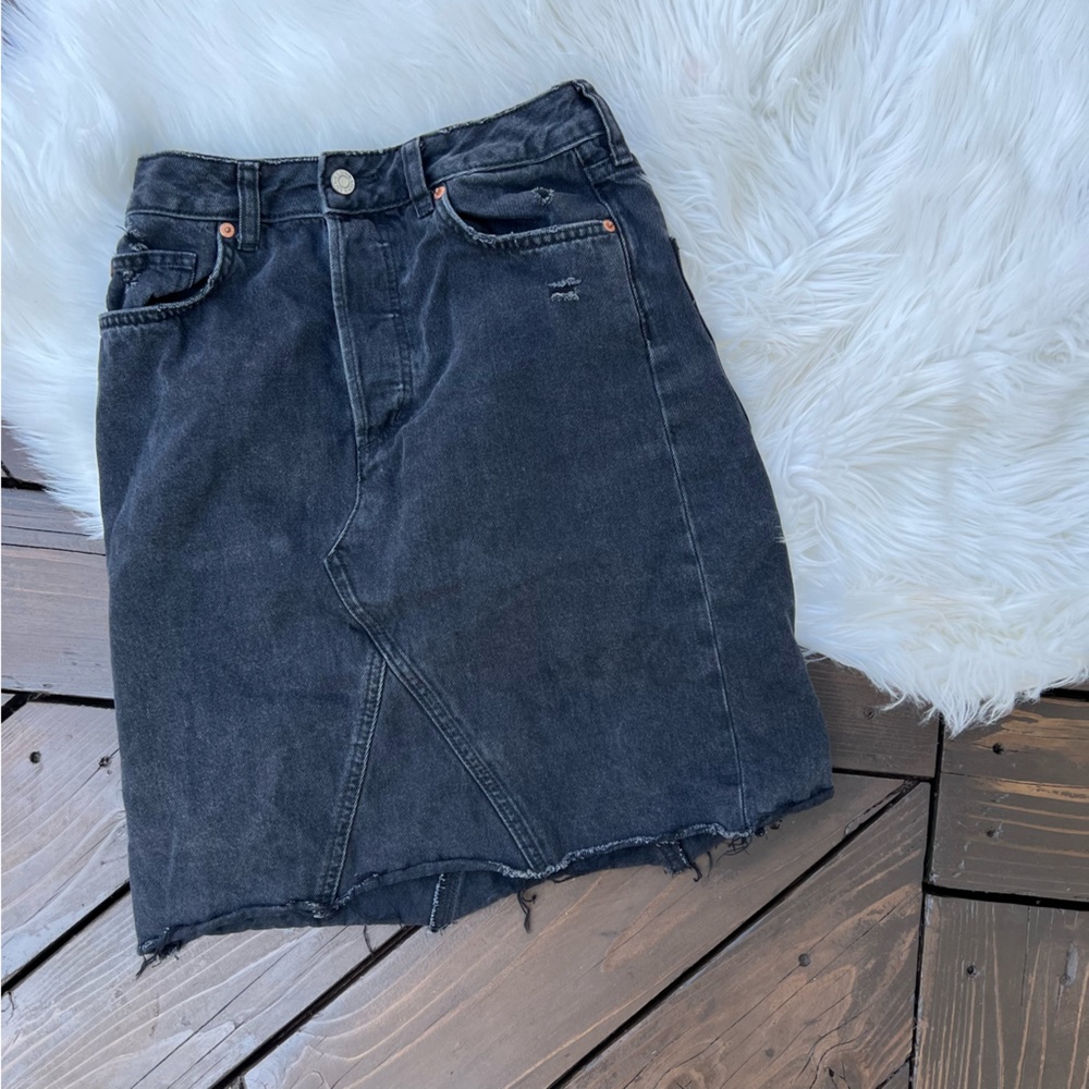 &Denim HM black Jean skirt